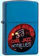 Zippo Jazz Blues Sapphire Powder Coated 21094