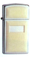 Zippo High Polish Chrome Ultraite Ivory Slim 1656