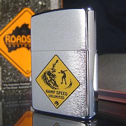 Zippo Brushed Chrome Ramp Speed Lighter 200AR638