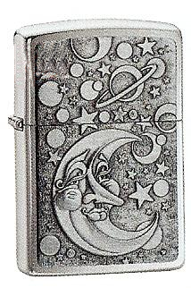 Zippo Brushed Chrome, Galaxy lights 200BSB232