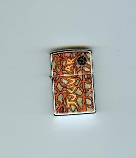 Zippo brushed chrome jugular lighter(200JUG208)