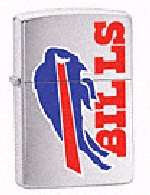 Zippo Brshd Chrme Buffalo Bills lights 200NFL652
