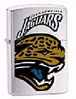 Zippo Brshd Chrme Jaguars lights 200NFL665