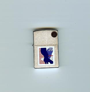 Zippo Brushed Chrome Eagle Lighter Windproof Lid  200USP280
