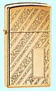 Zippo Diagonal floral high polished lighter (20160
