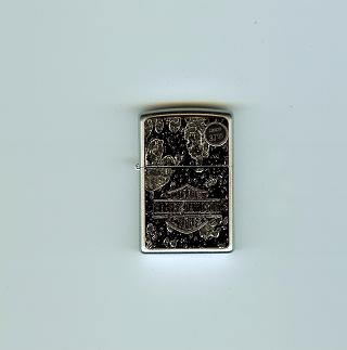 Zippo Marble Bar & Shield Sat Chro lights 20238