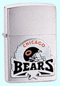 Zippo Bears Emblem Brushed Chrome lights 20248