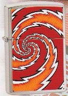 Zippo Lightning Twist Br Chrome lights 20410