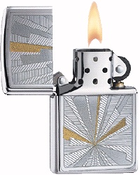Zippo Shattered Chrome lights 20452