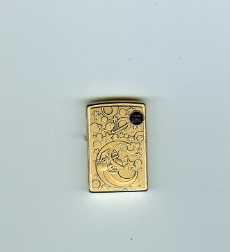 Zippo Brushed Brass, Galaxy lights 204BBSB229