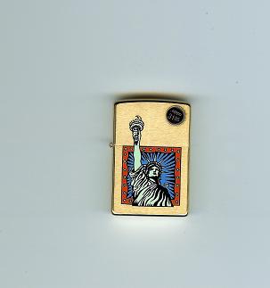 Zippo Brushed Brass Liberty lighter (204BBSM703)