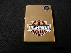 Zippo Brushed Brass HD bar and shield (204BHDH261)