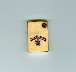 Zippo Brshed Brss,j Daniels Red lights 204BJD649