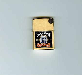 Zippo Brshd Brass, Jd Tenn Wiskey lights 204BJD650