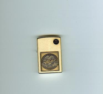 Zippo Brshd Brss,mil Brass Emblem lights 204BMB394