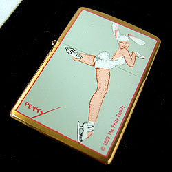 Zippo Brshd Brass, Bun With Skates lights 204BPG644