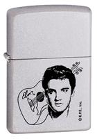 Zippo Satin Chrm, Elv Face & Guitr lights 205EP405