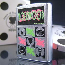 Zippo Satin Chrm Hollywood Icons lights 205HW100