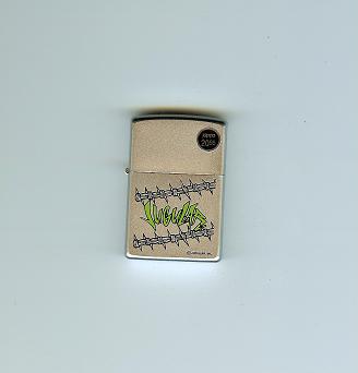 Zippo Satin Chrm Jugular W-bd Wre lights 205JUG205