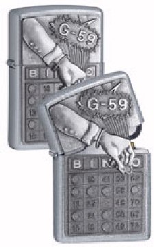 Zippo Bingo Street Chrome Lighter 207BSB229 207BS.B229