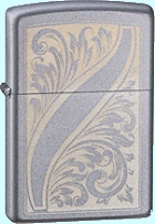 Zippo Scrolled Feather Lighter Z21139 Lifetime Warranty