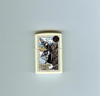 Zippo Cream Matte, Canada Geese lights 216BSB221