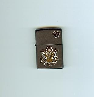 Zippo Black Matte, Army lights 218ARM