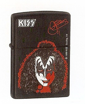 Zippo Black Matte, Gene Simmons lights 218KS602