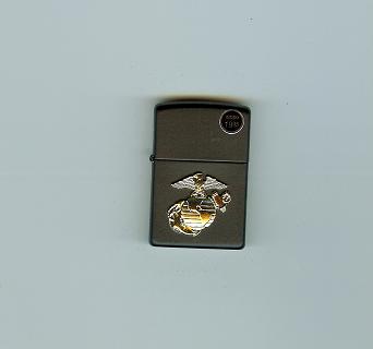 Zippo Black Matte, Marines lights 218MAR