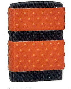 Zippo Black Matte Red Zip Guard Lighter (218RP)