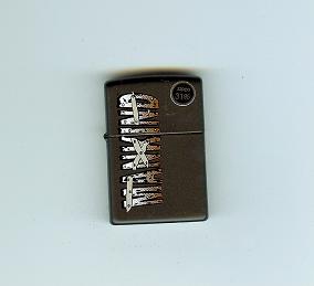Zippo Black Matte Mankind lights 218WWF703