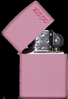 Pink Matte ZLogo lighter 238L Lifetime Warranty