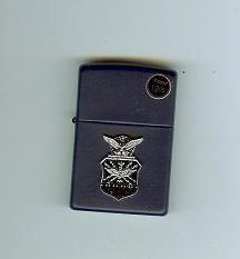 Zippo Air Force Crest Matte lights 239AFC
