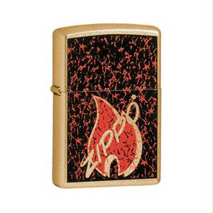 Zippo Retro Flame, Gold Dust lights 24193