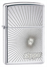 Zippo Starburst 24208 High Polish Chrome Windproof Lid