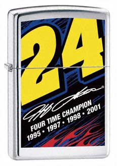 Zippo #24 4 Time Champ lights 24244