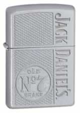 Zippo Jack Daniels Satin Chrome lights 24245