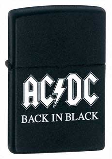 Zippo AC-DC Back in Black 24279 Matte Black Lighter