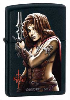 Zippo Vaelen, Blk Matte lights 24281