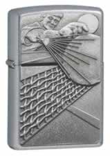 Zippo Ping Pong Emblem 24301 Lighter Lifetime Guarantee