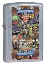 Zippo Skateboard Graffiti lights 24327