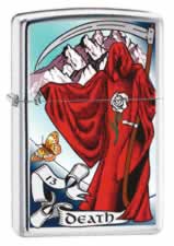 Zippo Tarot Death Card lights 24328
