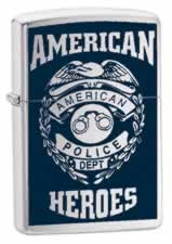 Zippo American Heroes Police lights 24353