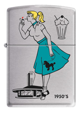 Zippo Windy Girl 1950s lights 24387