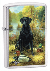 Zippo Linda Picken Field Labrador lights 24410