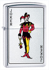 Playing Card Joker Street Chrome Lighter Z24477