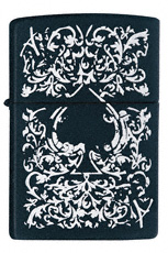Zippo Black Ace Black Matte lights 24503