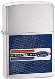 Zippo Fordbrushed Chrome lights 24548