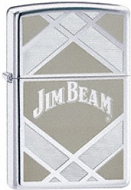 Zippo Jim Beam high polish chrome lighter 24550