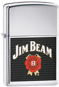 Zippo Jim Beam chrome high polish lighter (24552)